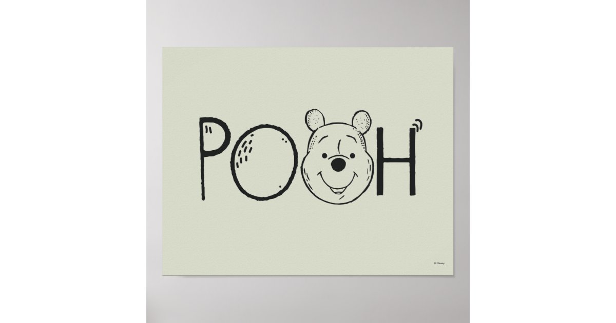 Winnie the Pooh Name Poster Zazzle