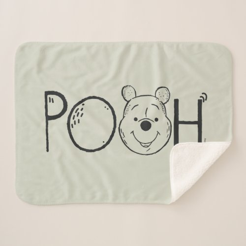 Winnie the Pooh Name Sherpa Blanket