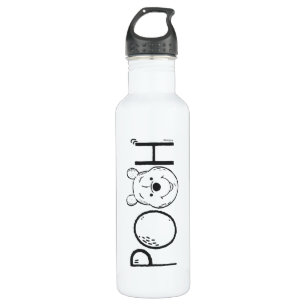 Winnie the Pooh Name Stainless Steel Water Bottle