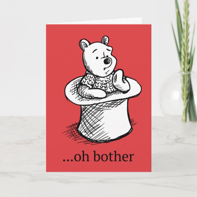 Winnie the Pooh | Oh Bother Quote Card (Front)