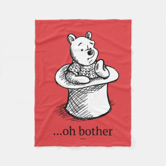 Winnie the Pooh | Oh Bother Quote Fleece Blanket