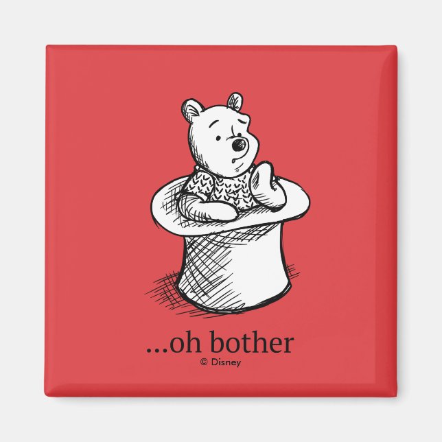 Winnie the Pooh | Oh Bother Quote Magnet (Front)