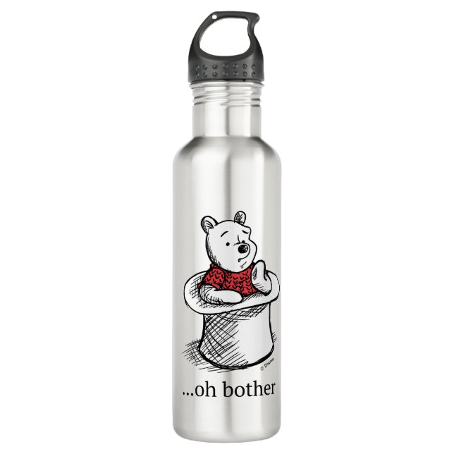 Winnie the Pooh | Oh Bother Quote Stainless Steel Water Bottle (Front)