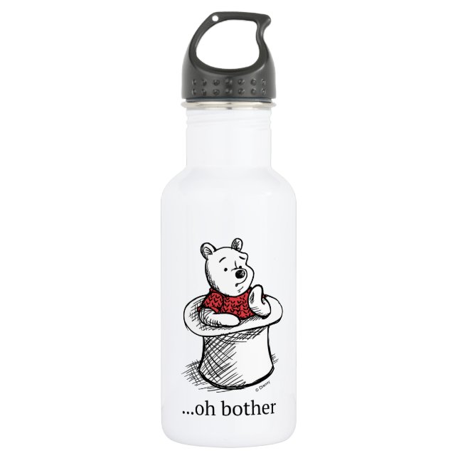 Winnie the Pooh | Oh Bother Quote Stainless Steel Water Bottle (Front)