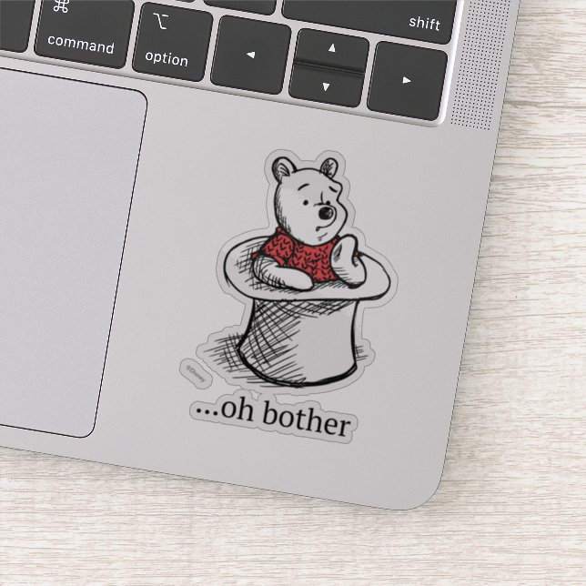 Winnie the Pooh | Oh Bother Quote Sticker (Detail)