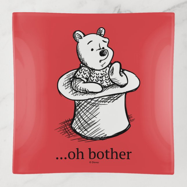 Winnie the Pooh | Oh Bother Quote Trinket Tray (Front)