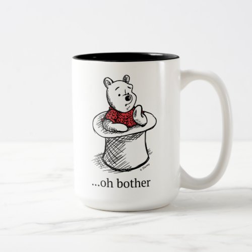 Winnie the Pooh  Oh Bother Quote Two_Tone Coffee Mug