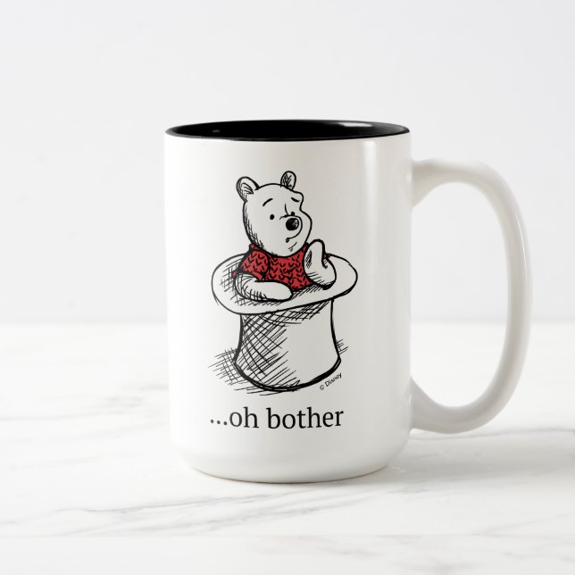 Winnie the Pooh | Oh Bother Quote Two-Tone Coffee Mug (Right)