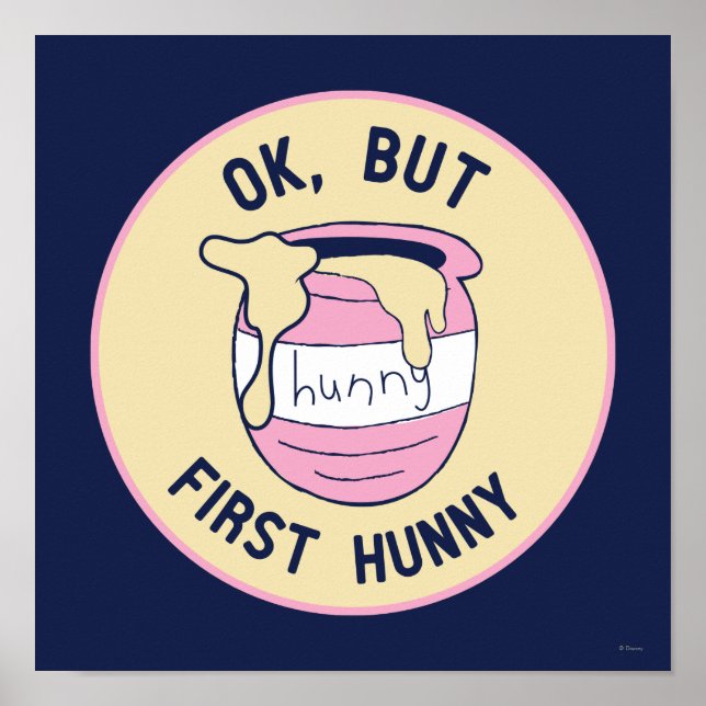 Winnie The Pooh | OK, But First Hunny Poster (Front)