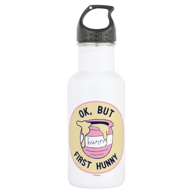 Winnie The Pooh | OK, But First Hunny Water Bottle (Front)