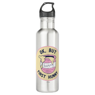 Winnie The Pooh OK, But First Hunny Water Bottle