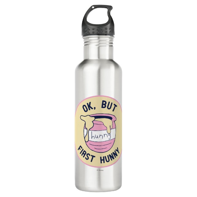 Winnie The Pooh | OK, But First Hunny Water Bottle (Front)