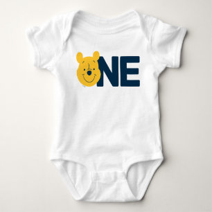 Winnie the Pooh ONE - First Birthday Baby Bodysuit