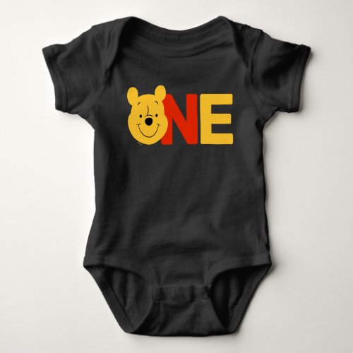 Winnie the Pooh  ONE _ First Birthday Baby Bodysuit