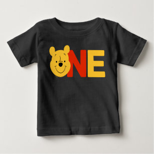 Winnie the Pooh   ONE - First Birthday Baby T-Shirt