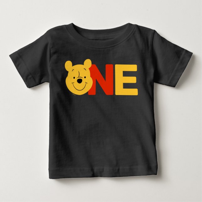 Winnie the Pooh | ONE - First Birthday Baby T-Shirt (Front)