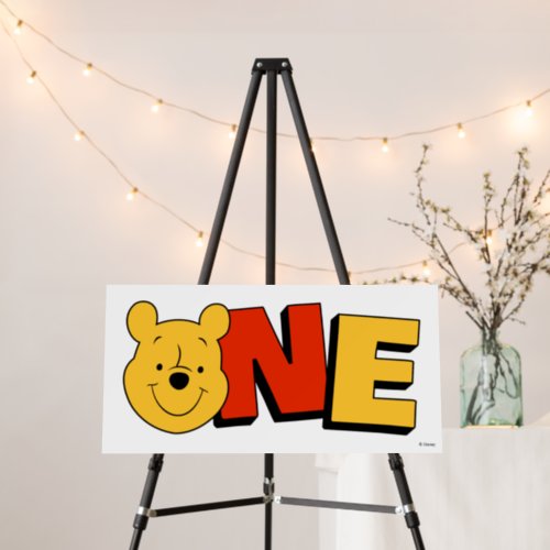 Winnie the Pooh _ One  First Birthday  Foam Board