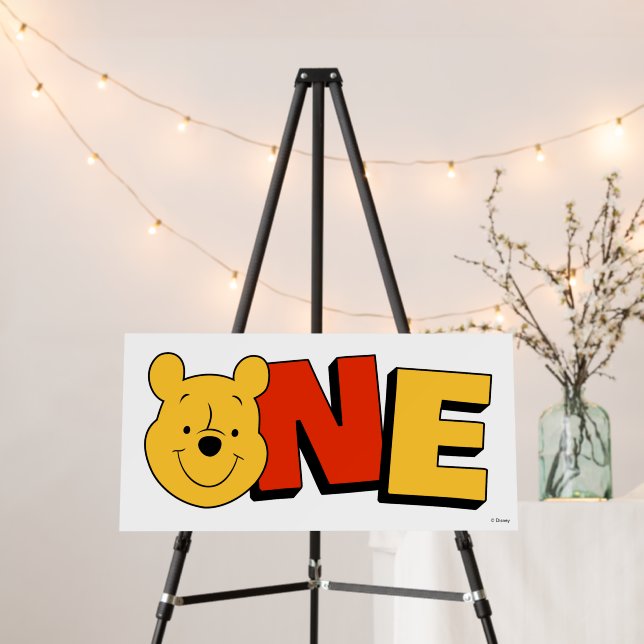 Winnie the Pooh - One | First Birthday  Foam Board (In Situ (Stand))