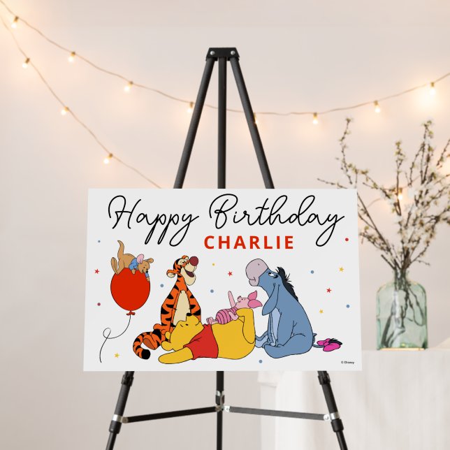 Winnie the Pooh - One | First Birthday  Foam Board (In Situ (Stand))