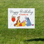 Winnie the Pooh - One | First Birthday  Sign