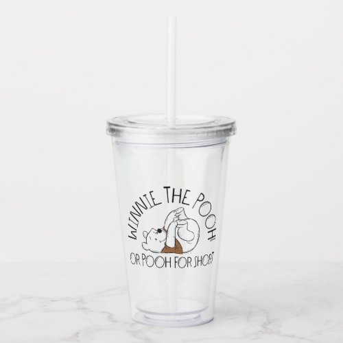 Winnie the Pooh or Pooh for Short Acrylic Tumbler