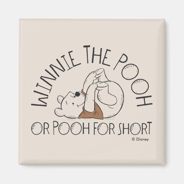Winnie the Pooh or Pooh for Short Magnet (Front)