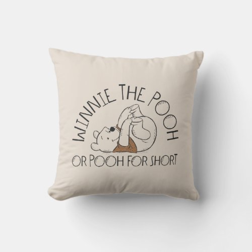 Winnie the Pooh or Pooh for Short Throw Pillow