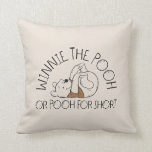 Winnie the Pooh or Pooh for Short Throw Pillow