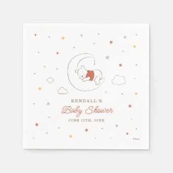 Winnie The Pooh Over The Moon Baby Shower Napkins by winniethepooh at Zazzle