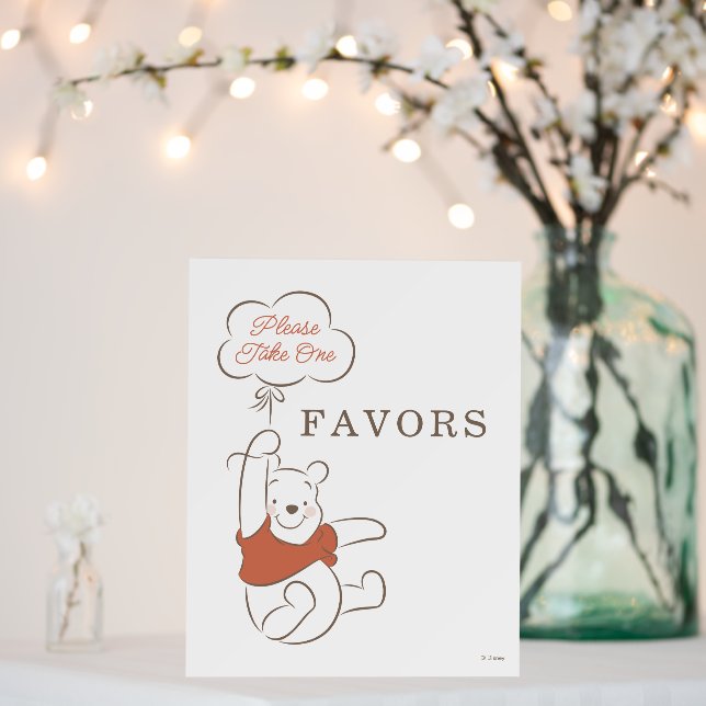 Winnie The Pooh Over the Moon Diaper Raffle Foam Board (In Situ (Wedding))