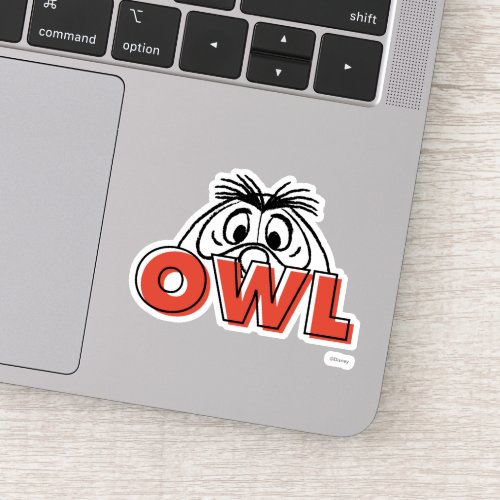 Winnie the Pooh  Owl Peek_A_Boo Sticker