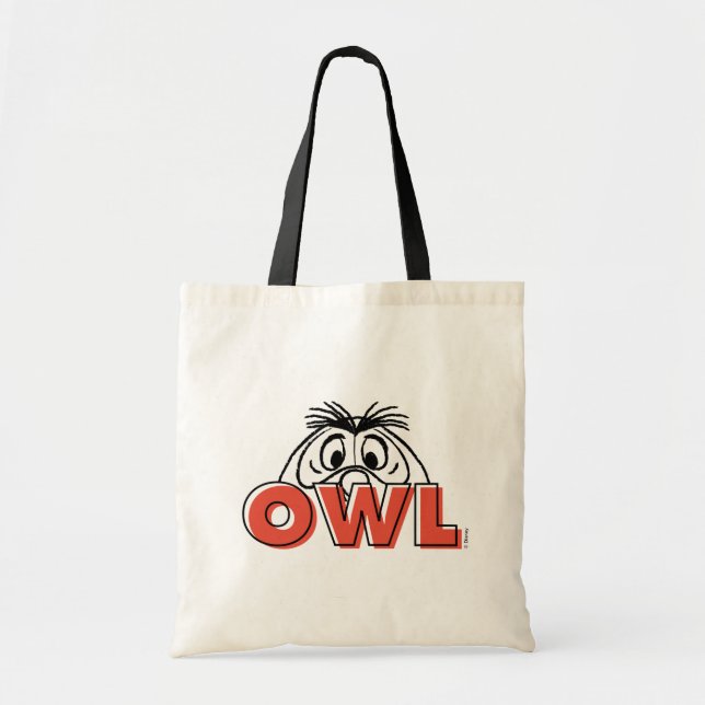 Winnie the Pooh | Owl Peek-A-Boo Tote Bag (Front)