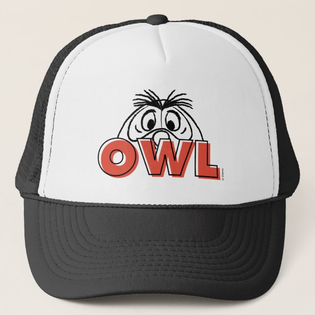 Winnie the Pooh | Owl Peek-A-Boo Trucker Hat (Front)