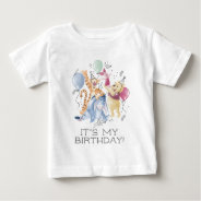 Winnie The Pooh & Pals | Balloon- It's My Birthday Baby T-shirt at Zazzle