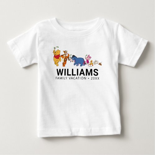 Winnie the Pooh  Pals  Family Vacation Baby T_Shirt
