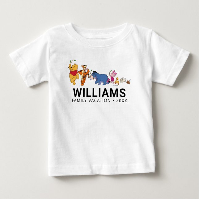 Winnie the Pooh & Pals | Family Vacation Baby T-Shirt (Front)
