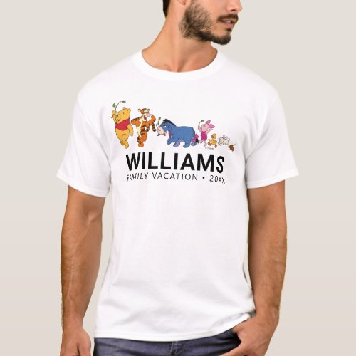 Winnie the Pooh  Pals  Family Vacation  T_Shirt
