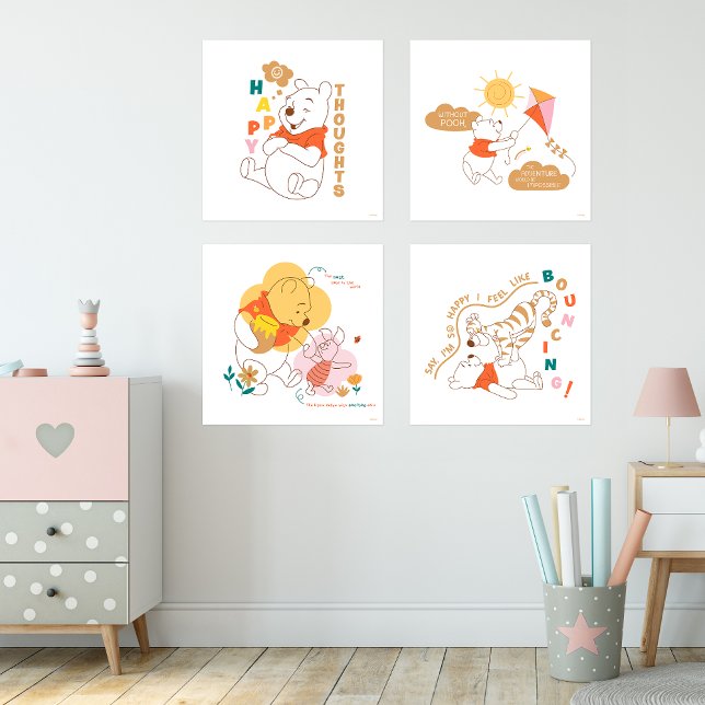 Winnie the Pooh & Pals | Happy thoughts Wall Art Sets (Creator Uploaded)