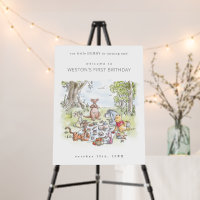 Winnie the Pooh & Pals Picnic 1st Birthday Welcome