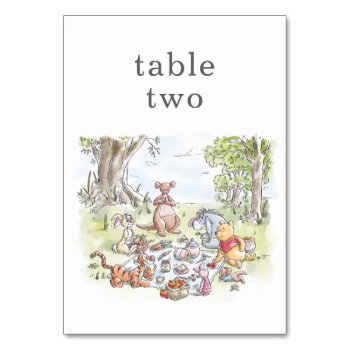 Winnie The Pooh & Pals Picnic Table Number by winniethepooh at Zazzle