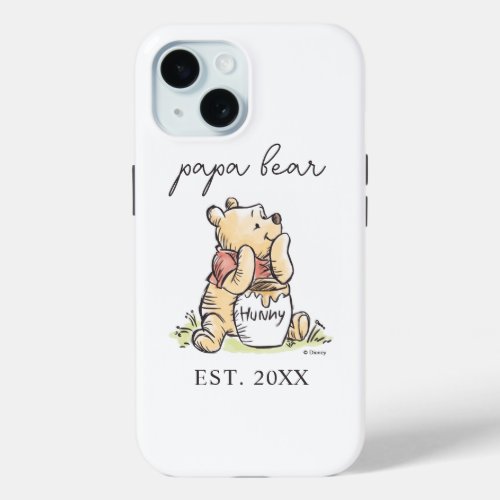 Winnie the Pooh  Papa Bear _ New Dad iPhone 15 Case