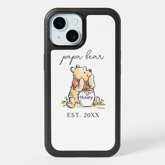 Winnie the Pooh | Papa Bear - New Dad iPhone 15 Case (Back)