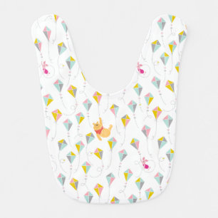 Winnie the Pooh   Pastel Kite Pattern Baby Bib