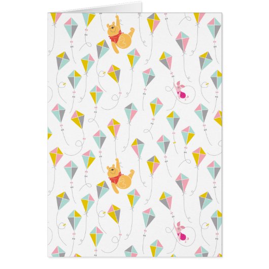 Winnie the Pooh | Pastel Kite Pattern Cards (Front)