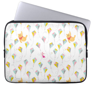 Winnie the Pooh Pastel Kite Pattern Laptop Sleeve