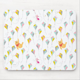 Winnie the Pooh   Pastel Kite Pattern Mouse Pad