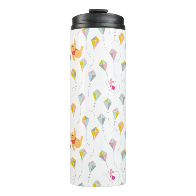 Winnie the Pooh | Pastel Kite Pattern Thermal Tumbler (Front)