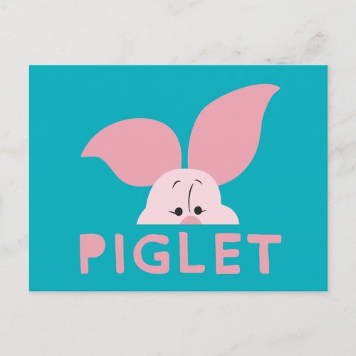 Winnie the Pooh  Peek_a_Boo Piglet Postcard