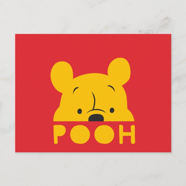 Winnie the Pooh | Peek-a-Boo Pooh Postcard (Front)