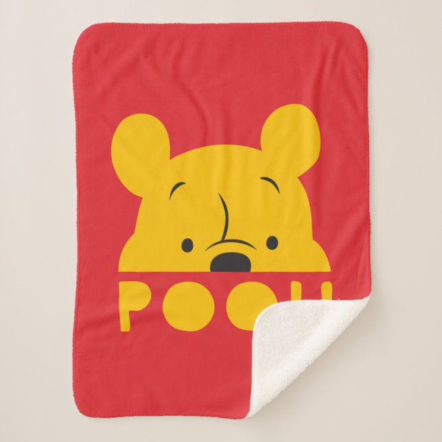 Winnie the Pooh | Peek-a-Boo Pooh Sherpa Blanket (Front)